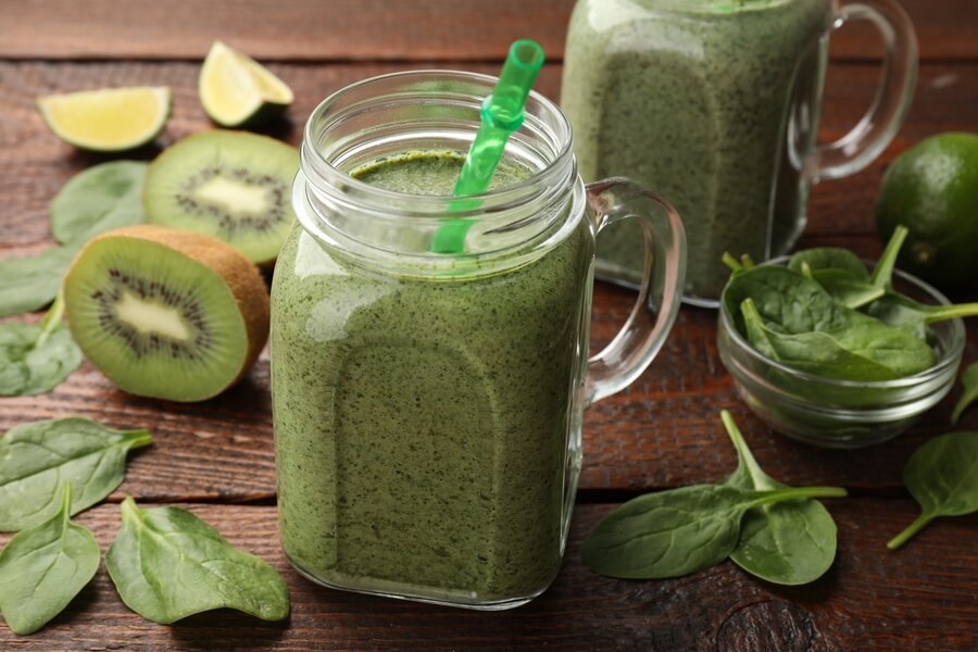 Batido de kiwi y espinaca con Gollagen: vitamina C máxima para tu piel
