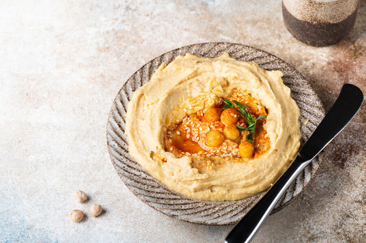 Hummus dulce de frutos rojos con Go Fiber: el dip que nadie espera pero todos repiten