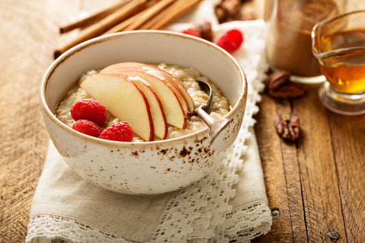 Porridge de manzana y Go Fiber: el desayuno de invierno que cuida tu intestino