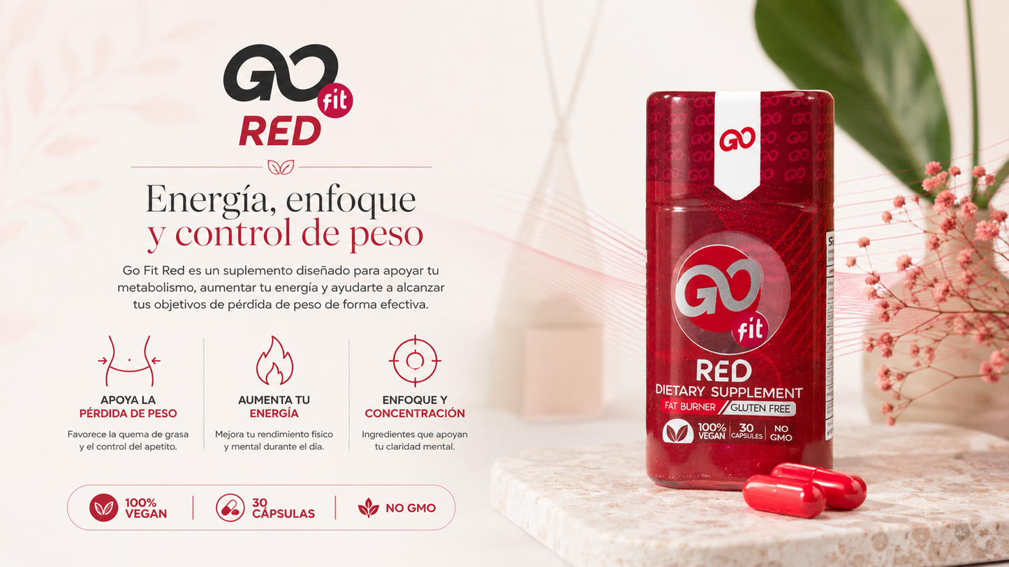 Dúo Go Fiber Fibra 300 gr y Go Fit Red 30 cápsulas