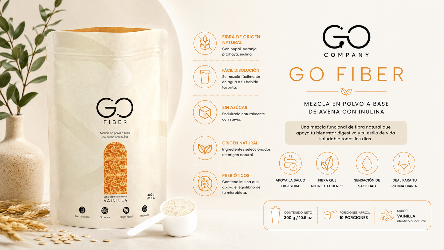Dúo Go Fiber Fibra 300 gr y Go Fit Red 30 cápsulas