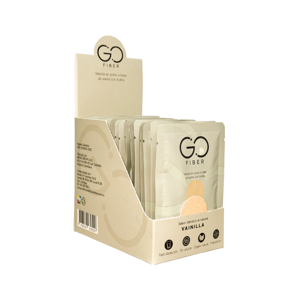 Go Fiber en caja Fibra 100% orgánica (20 sachets)