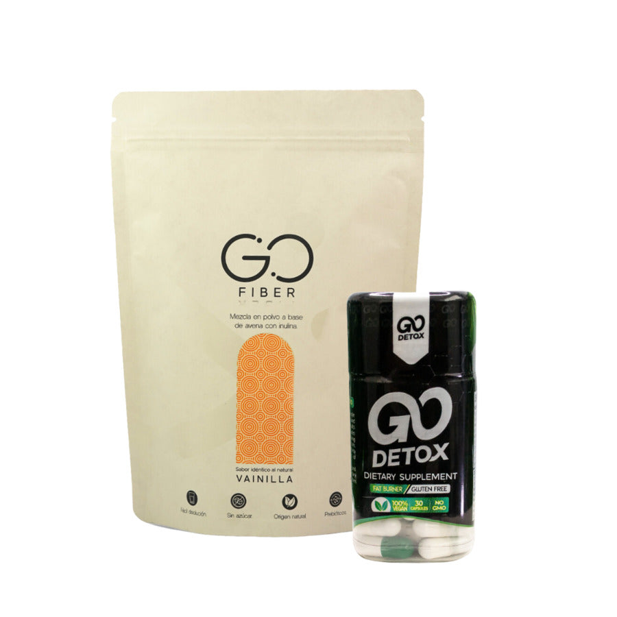 Dúo Fibra Go Fiber 300 gramos y Go Detox 30 cápsulas