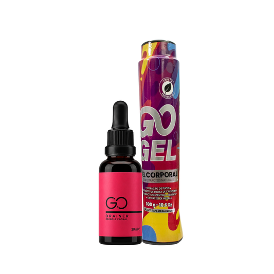 Combo Go Gel + Go Drainer – Reduce celulitis y elimina liquidos retenidos